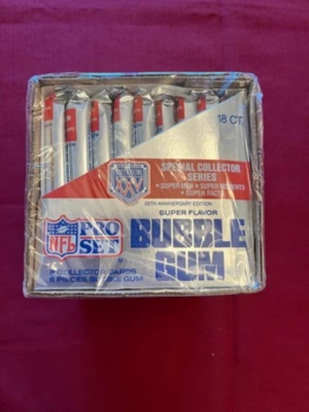 Super Bowl 25 XXV NFL Pro Set 25th Anniversary Edition 18 Packs - New